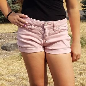 Pink Jean shorts
